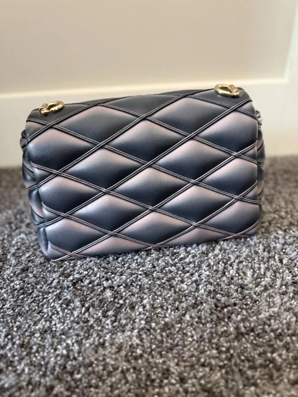 Brand New Louis Vuitton GO-14 MM (Model M23569) Black/Pink